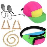 Cindeer 5 Pcs 80s 90s Accessories for Women Men 90