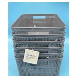6 PCs Freshstart Laundry Bin Small Grey