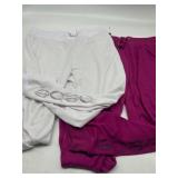 Lot of 2, Women s Size XL Bebe Sweatpants, White &