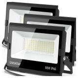 USTELLAR 3 Pack 80W LED Flood Lights Outdoor Hardw