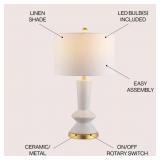 Ziggy Ceramiciron Contemporary Glam Led Table Lamp