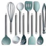 COOK WITH COLOR Silicone Cooking Utensils, Kitchen