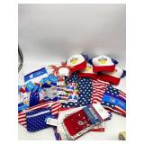 Size 2XL & Large Ladies 4th Of July Hats, Shorts,