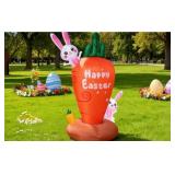 MINDELF 7 FT Long Easter Decorations Inflatables T