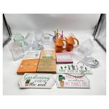 Garden Goodies, Window bird feeders, mini vase, wa