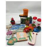 Large Lot of Summertime Items, Includes Decor, Cup