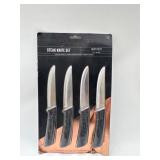 4 Piece BINO Pro Series Steak Knife Set With serra