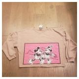 2XL Mickie & Minnie Womens Sweatshirt Pink Oversiz