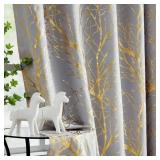 FMFUNCTEX 100% Blackout Curtains for Bedroom, Curt