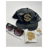 Hip Hop Costume 4 PCs Accessories Set