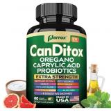 Exp 2/2028 CanDitox Capsules, Oregano, Caprylic Ac