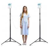 TidyFriend 2 Pack Steel Tripod IV Pole - Portable
