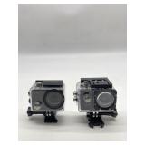 Lot Of 2 Portable Travel Waterproof Cameras- Does