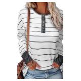 Size XL EVALESS Long Sleeve Tops for Women Trendy