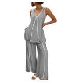 Size XL Cicy Bell Womens Summer Lounge Sets V Neck