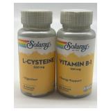 Exp 1/2028 & 11/2027, Lot of 2 Solaray Dietary Sup
