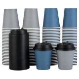 LITOPAK 100 Pack 10 oz Disposable Paper Coffee Cup