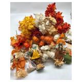 Large Lot of Fall Decor, Includes Variety of Vase