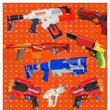 Skywin Wooden Peg Board for Nerf Gun Storage Organ