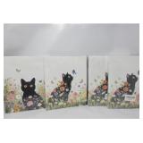 Lot Of 3 - 2 Pcs Aesthetic Cat Floral Wall, Size 1