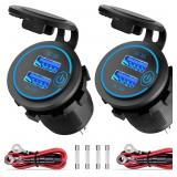 Pack of 2 x 36W Quick Charge 3.0 USB Car Charger S