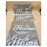 New (lot of 4) wood home signs