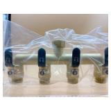 New 4-port water flow valve