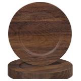 MAONAME Round Charger Plates Set of 12, 13 Inch Br