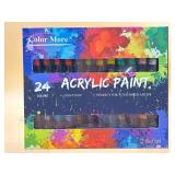 New 24Pcs acrylic paint set