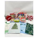 Lot of 18- Christmas Themed Cards, Peppermint and