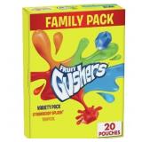 Gushers Fruit Snacks Strawberry/Tropical - 20ct/16