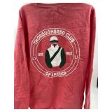 Size medium Breeders cup pullover pink in color lo