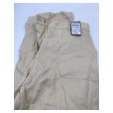 Size 12 Massimo Dutti beige linen pants featuring