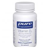 EXP 3/27 Pure Encapsulations Vitamin D3 125 mcg (5
