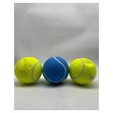 Lot of 3- Waloo Sports 3 Tennis Ball One Blue and