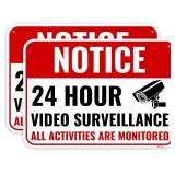 1 PACK Video Surveillance Sign, 14 x 10 Inches - A