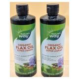New lot of two Natures Way flax oils