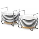 Adjustable Dish Rack for Kitchen Counter - Bamboo