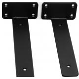 2 Pack - 16 inch Black Hidden L Shelf Bracket (1/5