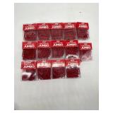 Lot of 14- Jam 75 Red Jumbo Paper Clips Packs, Con