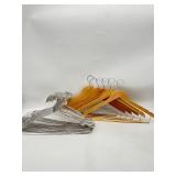Lot of 46- Includes 40 Wire Hangers and 6 Wooden L
