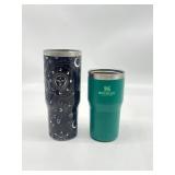 Lot of 2- Green Stanley 20oz Cup and Black Astrolo