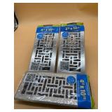 New (lot of three) 4"x10" registers