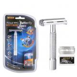 WEISHI Butterfly Open Double Edge Safety Razor for