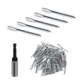 100Pack Eye Lag Screws for Wood 2' Eye Lag Screw w