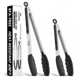 HOTEC Premium Stainless Steel Locking Kitchen Tong