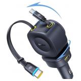 Baseus 163W Retractable Car Charger USB C Fast Cha