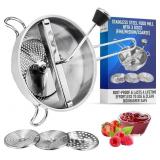 304 Stainless Steel Food Mill   Heavy Duty Hand Cr