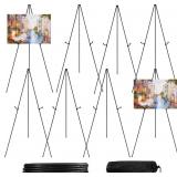 JEAWIWI 8PCS Black Easel Stand for Wedding Sign St