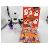 Halloween lot - four pumpkin shaped cups with lid